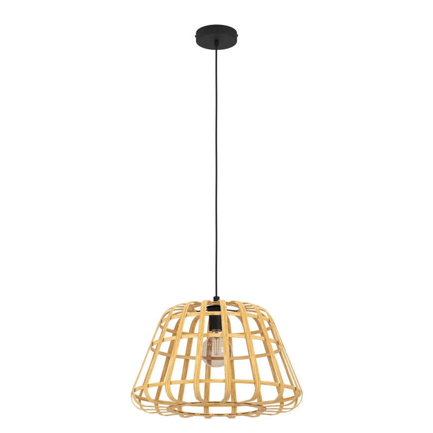 Eglo - Lampadario a sospensione con filo 1xE27/40W/230V diametro 50 cm bambù