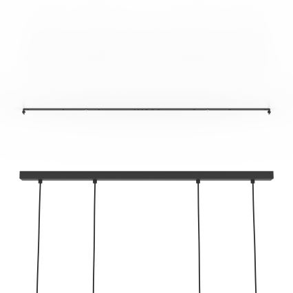 Eglo - Hängeleuchte 4xE27/40W/230V schwarz/braun