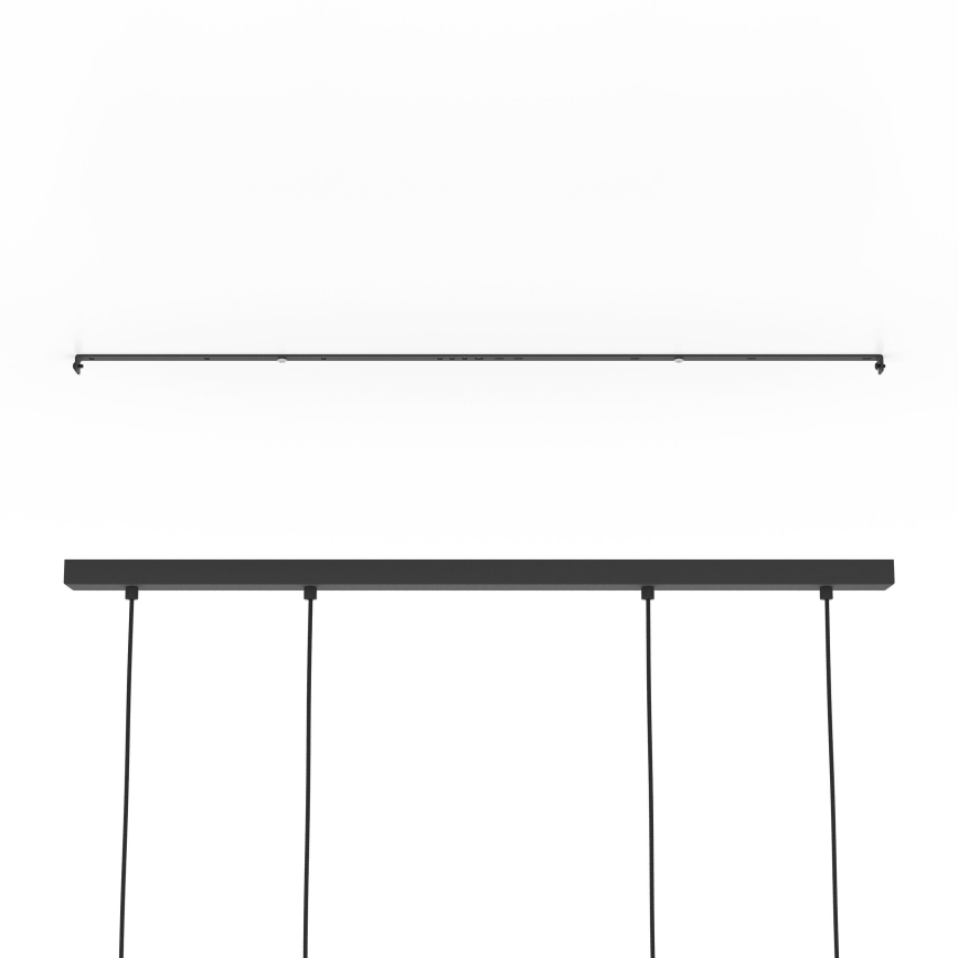 Eglo - Suspension filaire 4xE27/40W/230V noir/marron