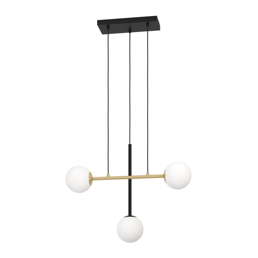 Eglo - Hängeleuchte 3xE14/40W/230V golden/schwarz