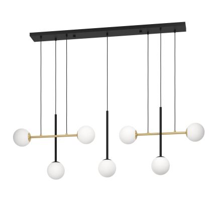 Eglo - Hängeleuchte 7xE14/40W/230V golden/schwarz