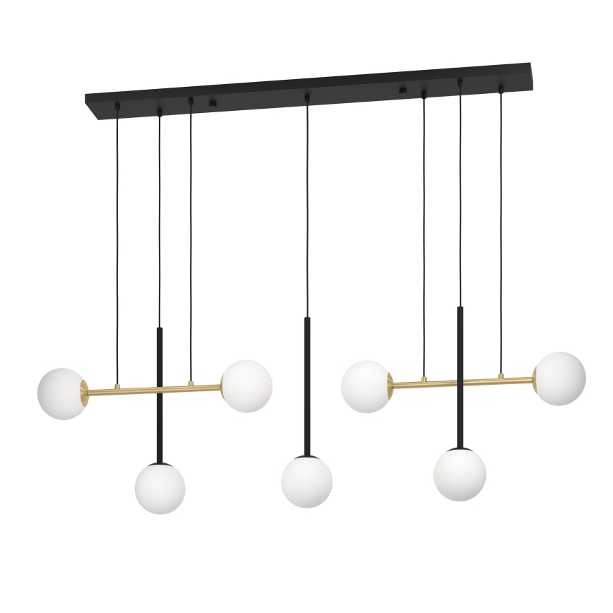 Eglo - Hängeleuchte 7xE14/40W/230V golden/schwarz