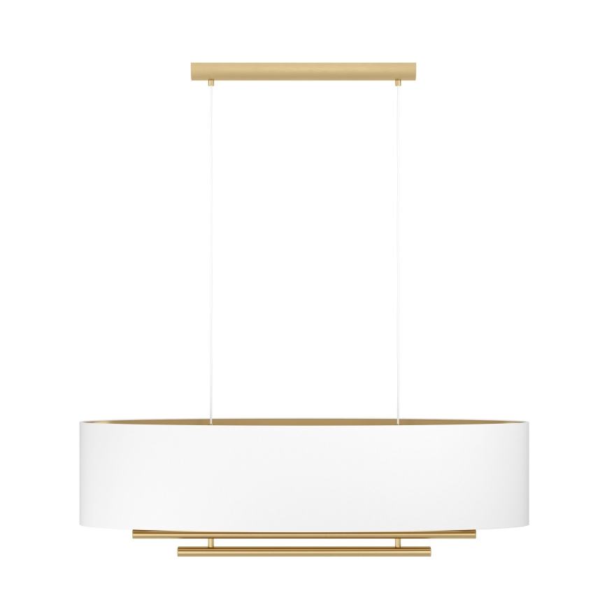 Eglo - Suspension filaire 4xE27/40W/230V blanc/doré