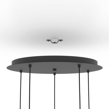 Eglo - Suspension filaire 5xE27/40W/230V noir/doré