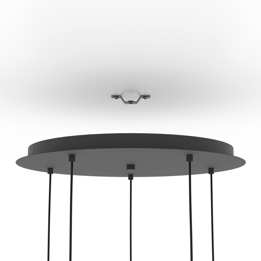 Eglo - Suspension filaire 5xE27/40W/230V noir/doré