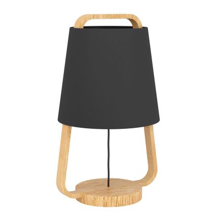 Eglo - Lampe de table 1xE27/40W/230V noir
