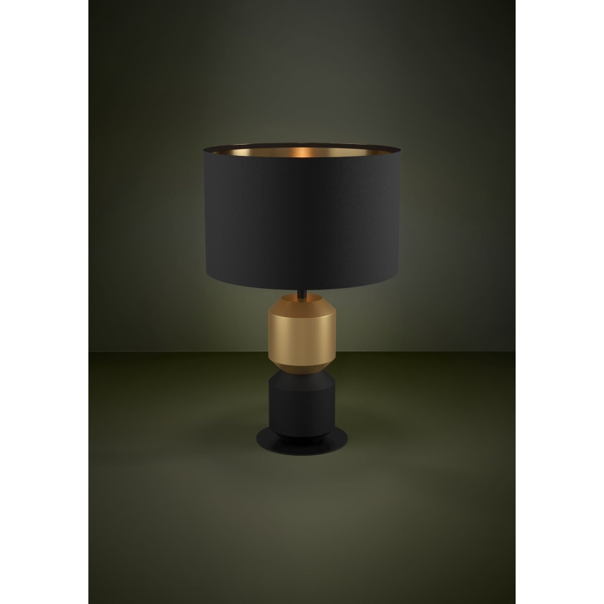 Eglo - Lampada da tavolo 1xE27/40W/230V nero/oro