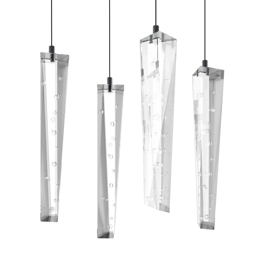 Eglo - Suspension filaire à intensité variable 8xLED/4,2W/230V 3000K transparent