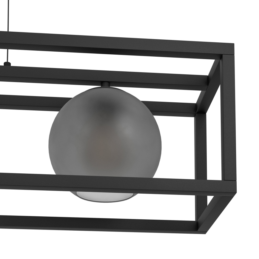 Eglo - Hängeleuchte 3xE27/40W/230V rauchig/schwarz