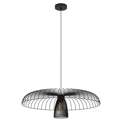 Eglo - Suspension filaire 1xE27/60W/230V d. 77 cm noir