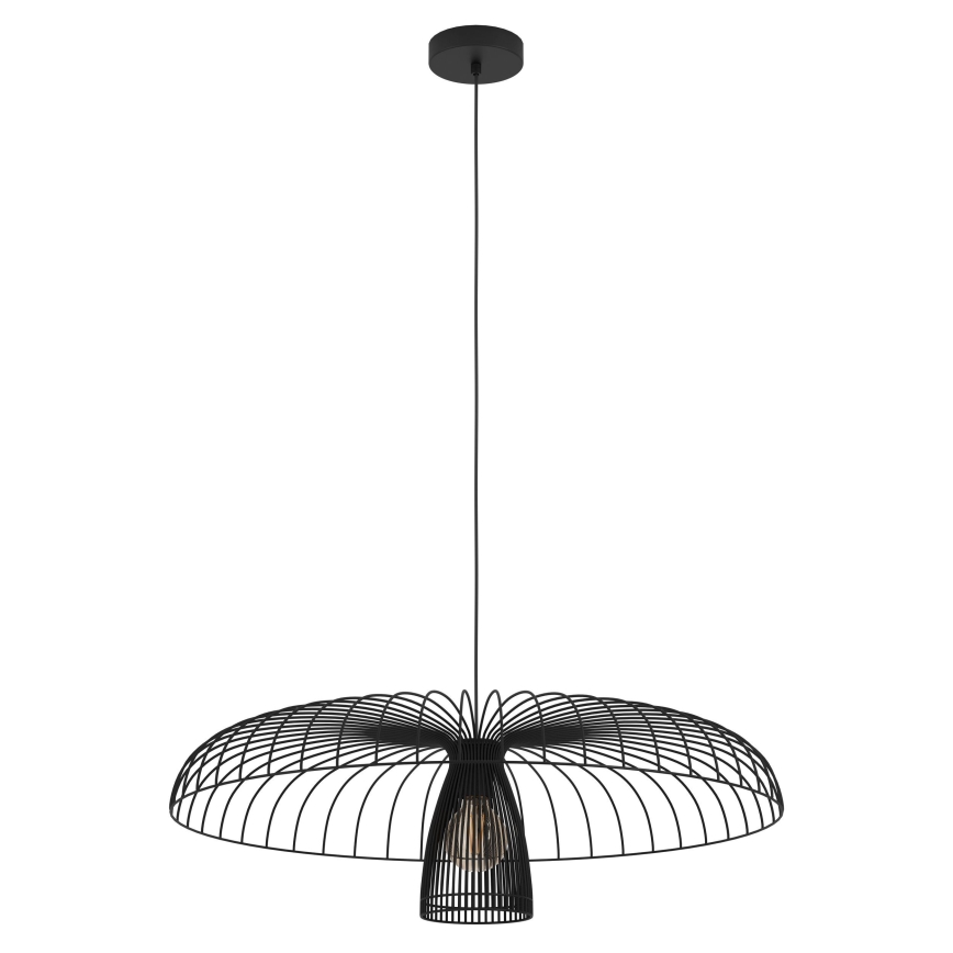 Eglo - Suspension filaire 1xE27/60W/230V d. 77 cm noir