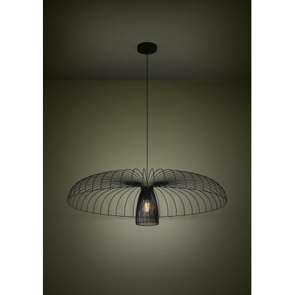 Eglo - Suspension filaire 1xE27/60W/230V d. 98,5 cm noir