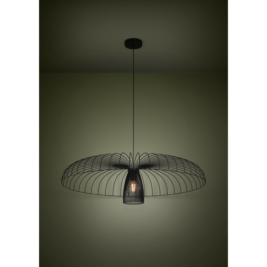 Eglo - Suspension filaire 1xE27/60W/230V d. 98,5 cm noir