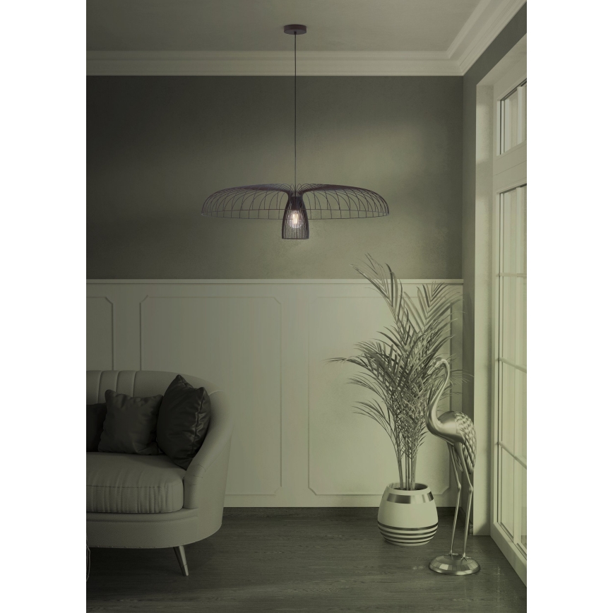 Eglo - Suspension filaire 1xE27/60W/230V d. 98,5 cm noir