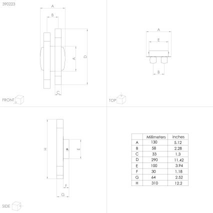 Eglo - Applique a LED 4xLED/3,3W/230V 3000K antracite/oro