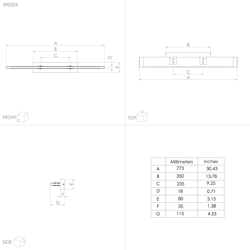 Eglo - Plafoniera LED dimmerabile LED/27W/230V 3000K nero/marrone