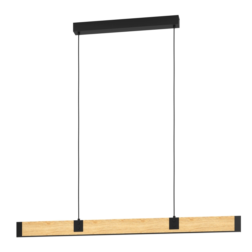 Eglo - Dimmbare LED-Hängeleuchte LED/28,8W/230V 3000K schwarz/braun