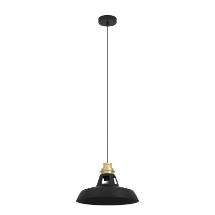Eglo - Suspension filaire 1xE27/40W/230V noir/doré
