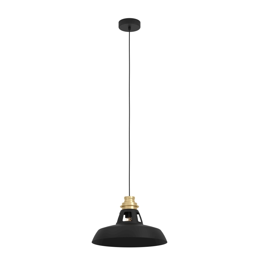 Eglo - Suspension filaire 1xE27/40W/230V noir/doré
