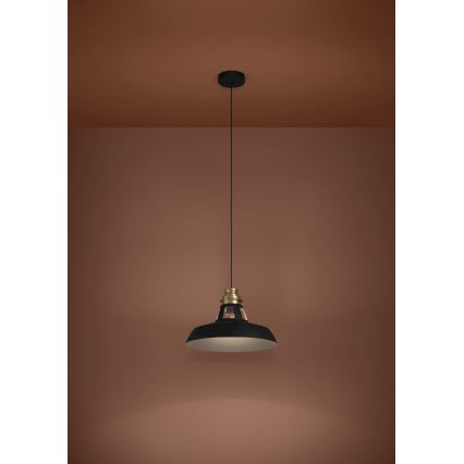 Eglo - Suspension filaire 1xE27/40W/230V noir/doré