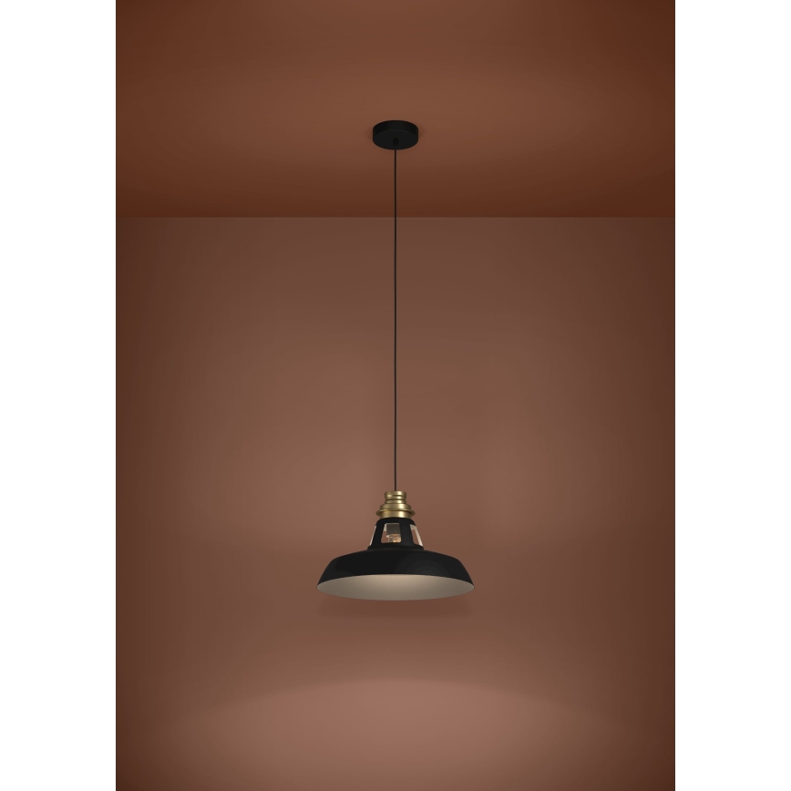 Eglo - Suspension filaire 1xE27/40W/230V noir/doré
