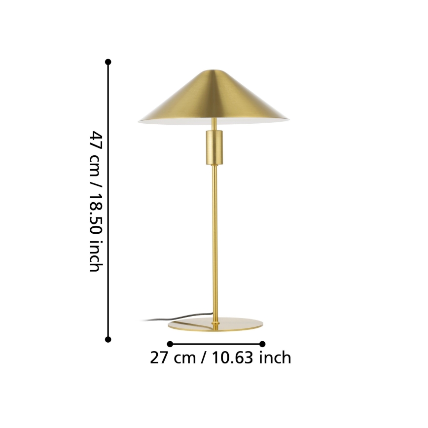 Eglo - Lampada da tavolo LED dimmerabile LED/12W/230V 3000K oro
