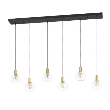 Eglo - Suspension filaire à intensité variable 6xLED/5,4W/230V 3000K doré