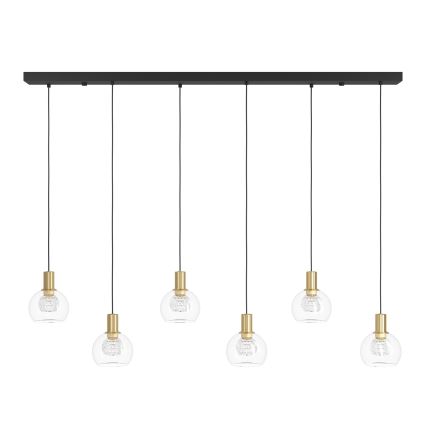 Eglo - Suspension filaire à intensité variable 6xLED/5,4W/230V 3000K doré