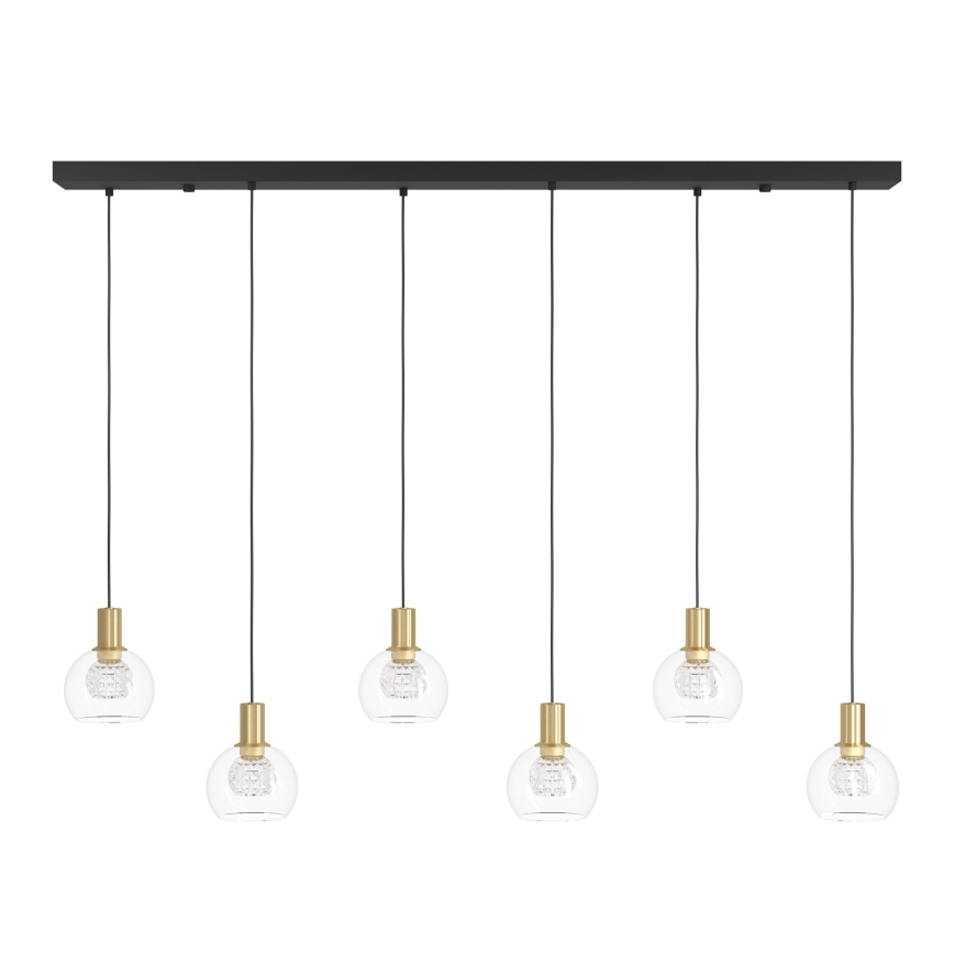 Eglo - Suspension filaire à intensité variable 6xLED/5,4W/230V 3000K doré