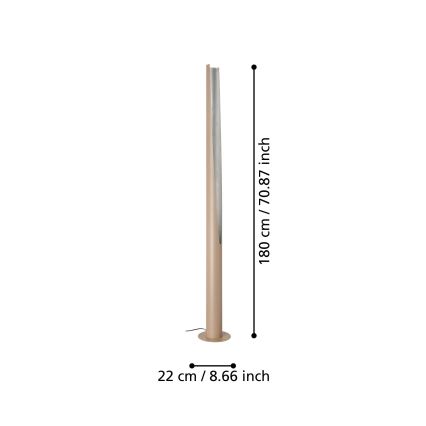 Eglo - Lampada LED da terra 1xGU10/5,7W/230V beige