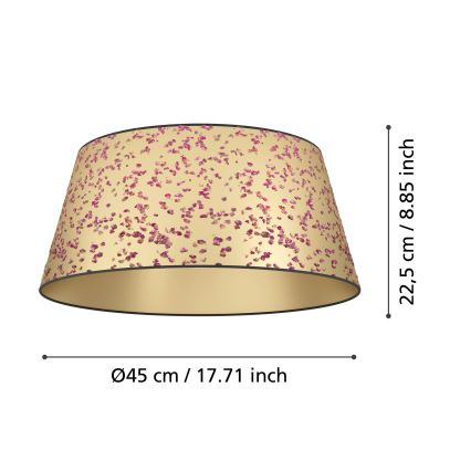 Eglo - Plafoniera 1xE27/25W/230V oro/rosa