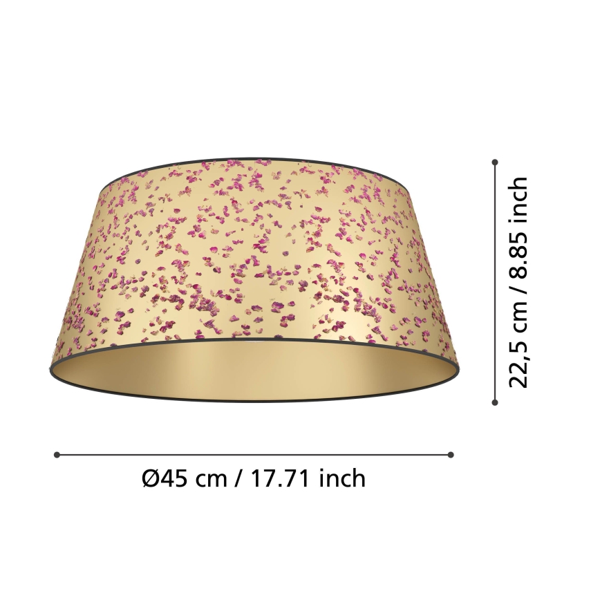 Eglo - Plafoniera 1xE27/25W/230V oro/rosa