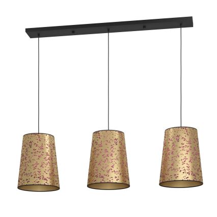 Eglo - Hängeleuchte 3xE27/25W/230V golden/rosa