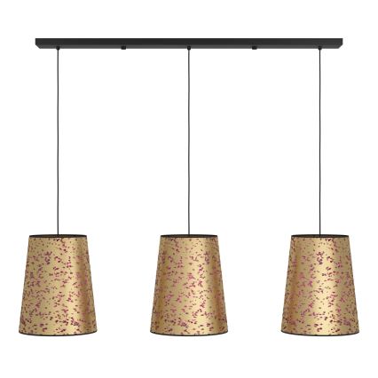 Eglo - Hängeleuchte 3xE27/25W/230V golden/rosa