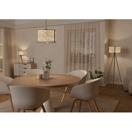 Eglo - Suspension filaire 1xE27/25W/230V beige