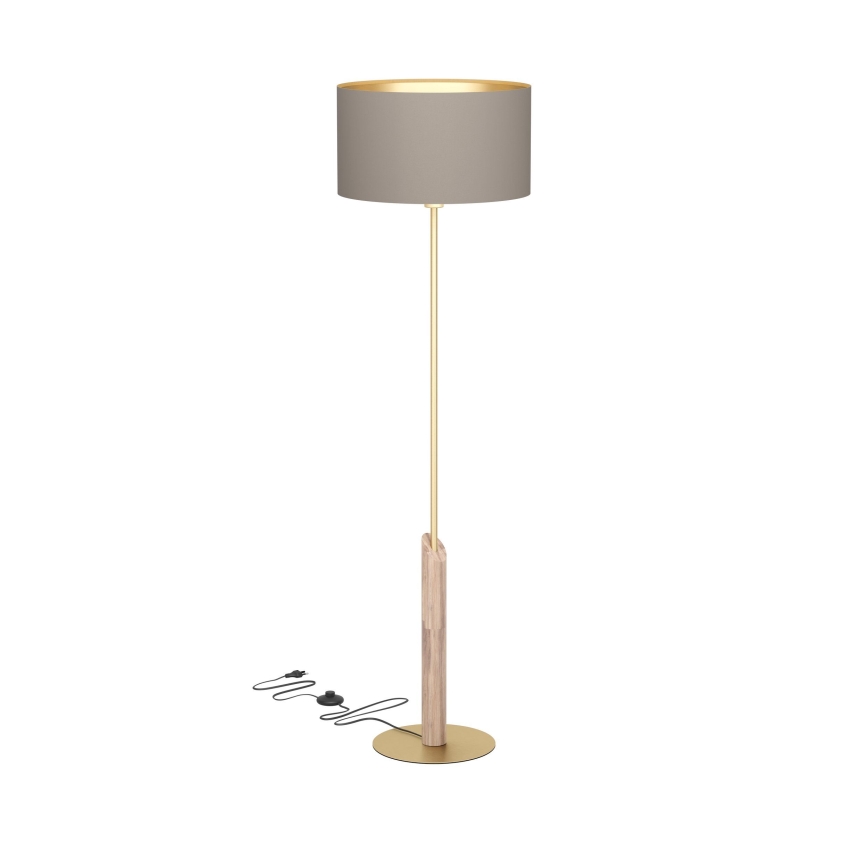 Eglo - Lampada con piedistallo 1xE27/40W/230V marrone/oro
