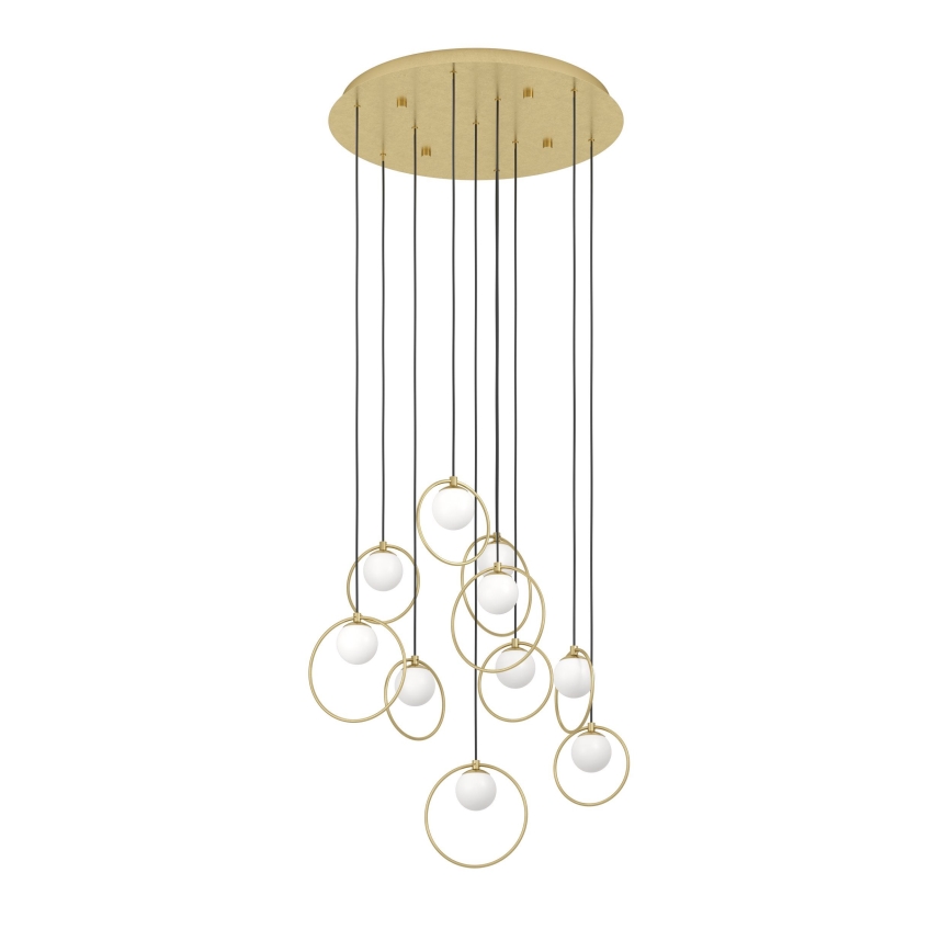 Eglo - Lampadario a sospensione con filo LED dimmerabile 10xLED/3W/230V 3000K diametro 58 cm oro