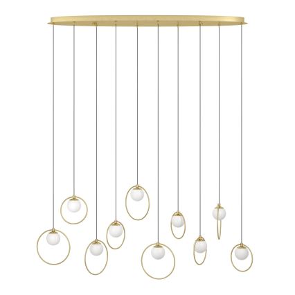 Eglo - Suspension filaire à intensité variable 10xLED/3W/230V 3000K doré