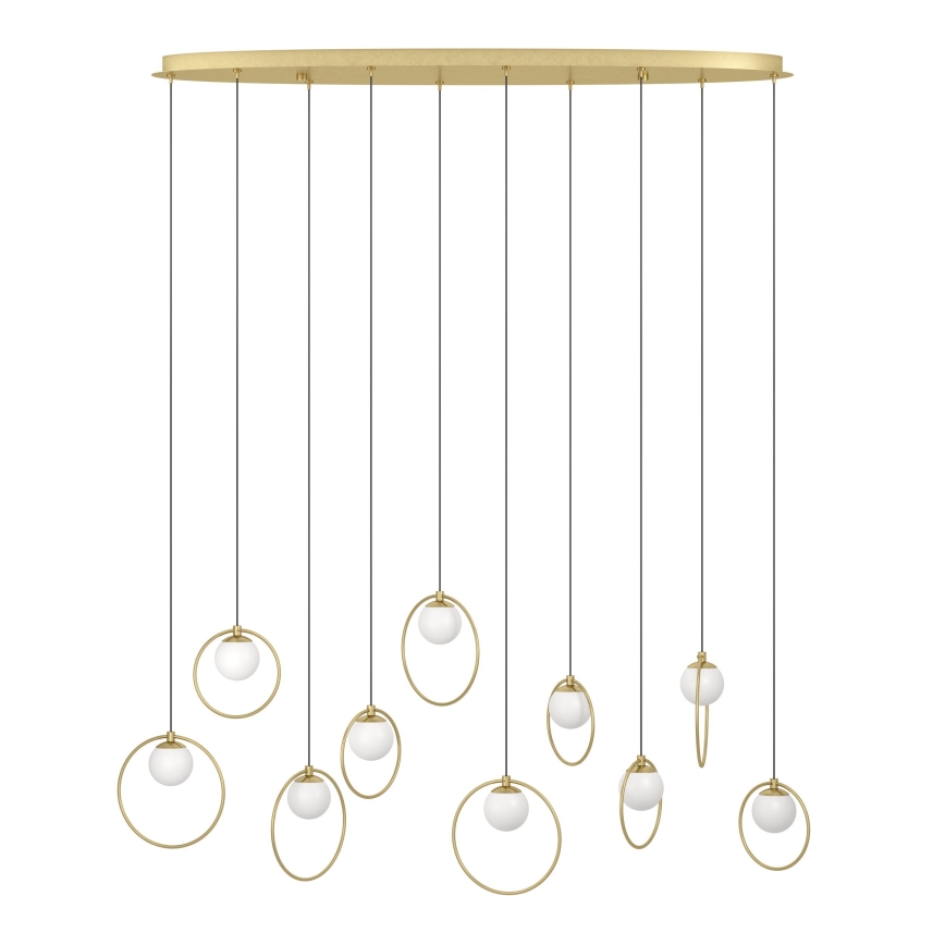Eglo - Suspension filaire à intensité variable 10xLED/3W/230V 3000K doré