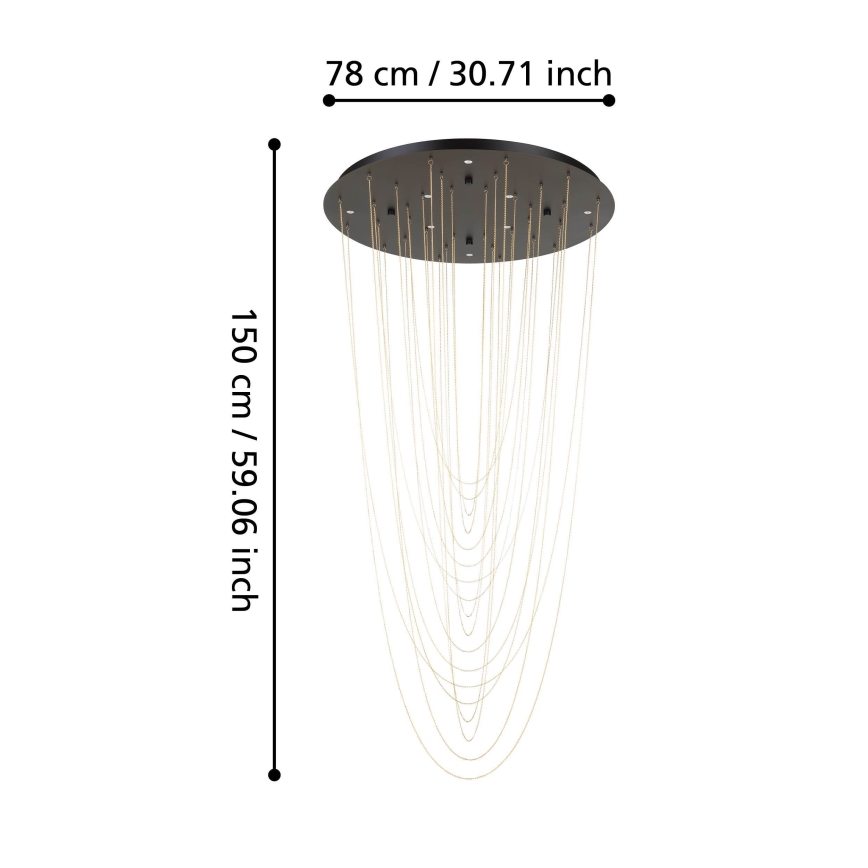 Eglo - Plafoniera LED dimmerabile 8xLED/4,2W/230V 3000K