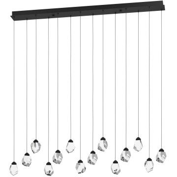 Eglo 390358 - Dimmbare LED-Hängeleuchte SINDICAT 14xLED/3W/230V schwarz/klar