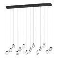 Eglo 390358 - Lampadario a sospensione con filo LED dimmerabile SINDICAT 14xLED/3W/230V nero/limpido