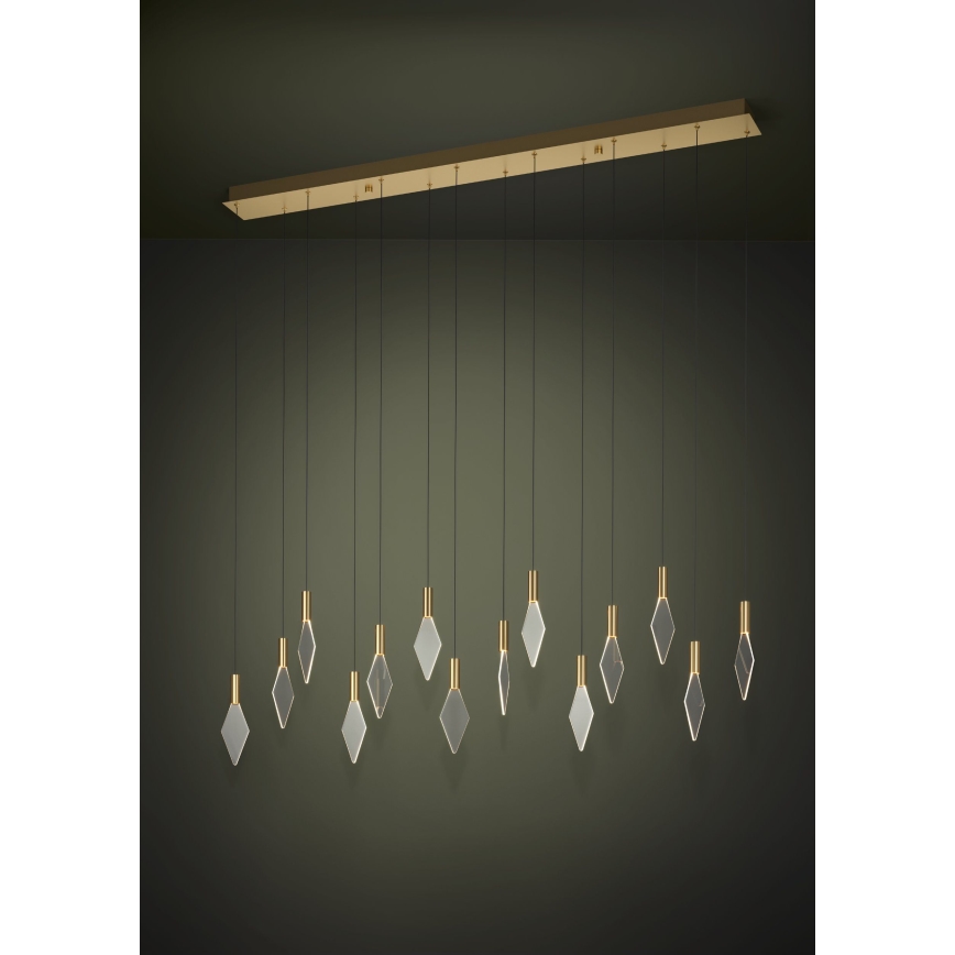 Eglo - Suspension filaire à intensité variable 14xLED/3,3W/230V 3000K doré