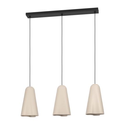 Eglo - Hängeleuchte 3xE27/40W/230V beige