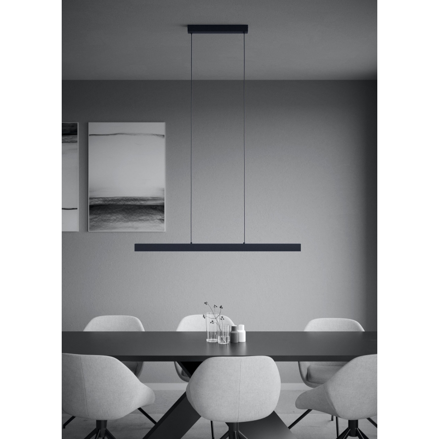 Eglo - Lampadario dimmerabile a LED su cavo LED/20W/230V 3000K nero