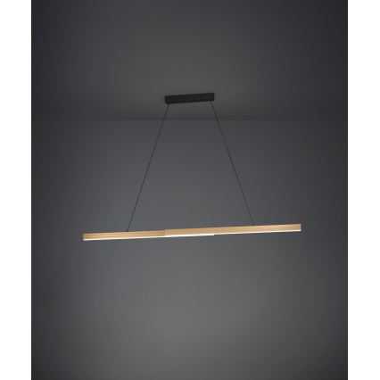 Eglo - Suspension filaire à intensité variable LED/21W/230V 3000K marron
