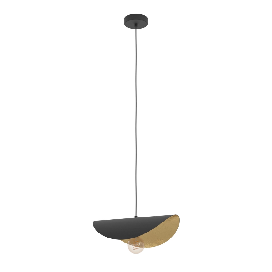 Eglo - Suspension filaire 1xE27/40W/230V 41 cm noir/doré