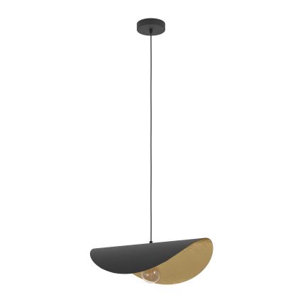 Eglo - Hängeleuchte 1xE27/40W/230V 53 cm schwarz/golden