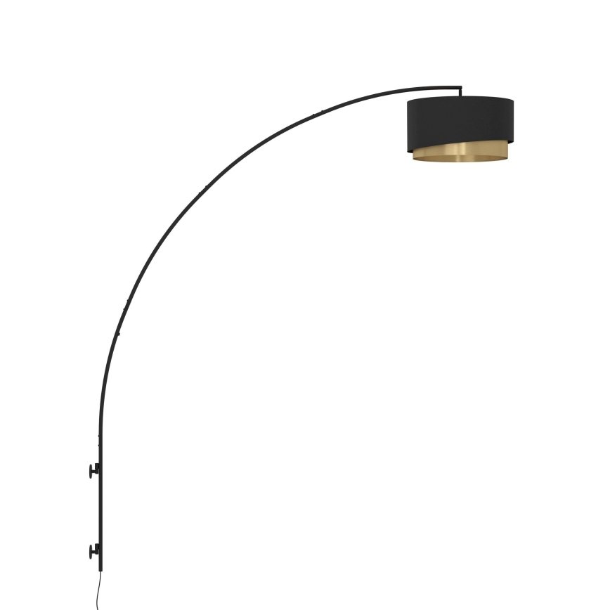 Eglo - Wandleuchte 1xE27/40W/230V schwarz/golden