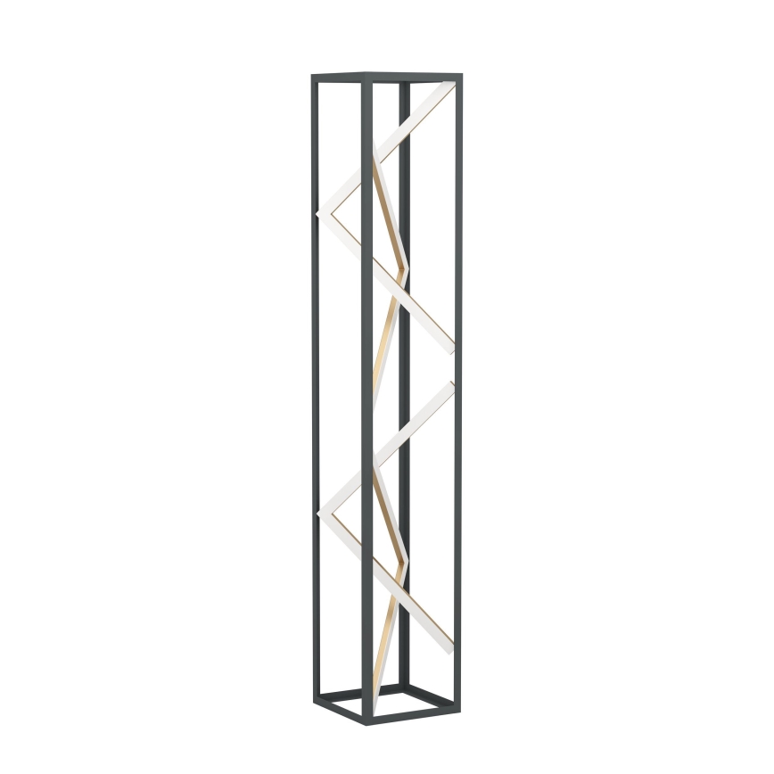 Eglo - Lampadaire à intensité variable LED/23W/230V 2700-6500K noir/doré + Télécommande